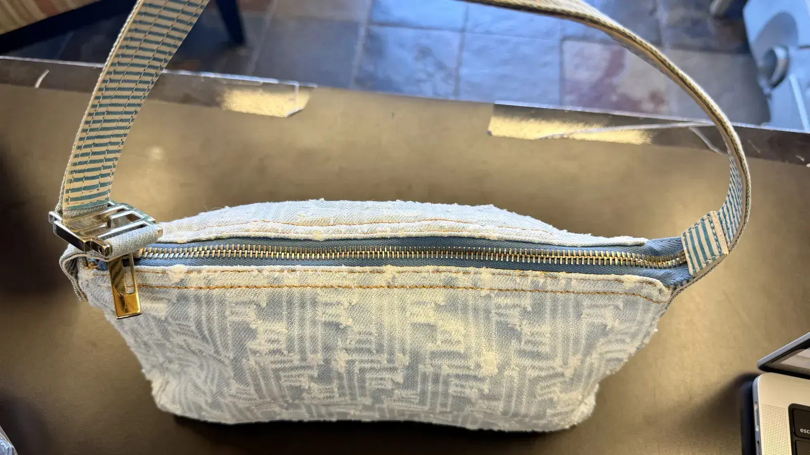 Fendi Bag Cleaning: Removing Yellow Staining From a Vintage Denim Zucca Bag